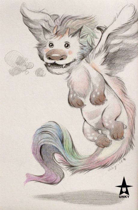 Fluffy Dragon by Unky Lastrange