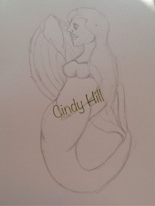 Lavender mermaid  by Cindy Hill