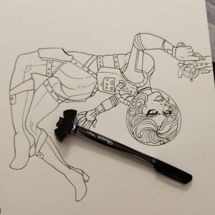 Space Girl by Geeky Bat