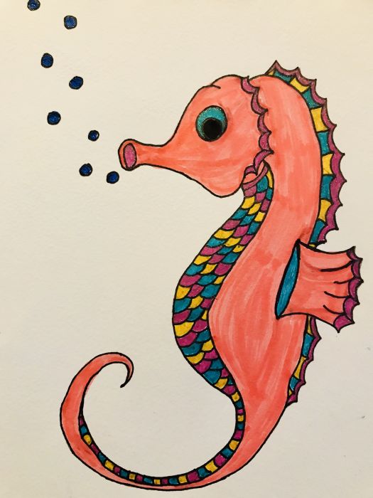 Seahorse  by ElmaBree