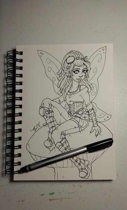 Toadstool Fairy by Geeky Bat