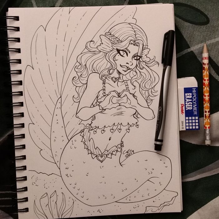 Valentine Mermaid by Geeky Bat