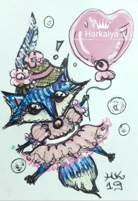 Foxy Blue  by Harkalya Reveur