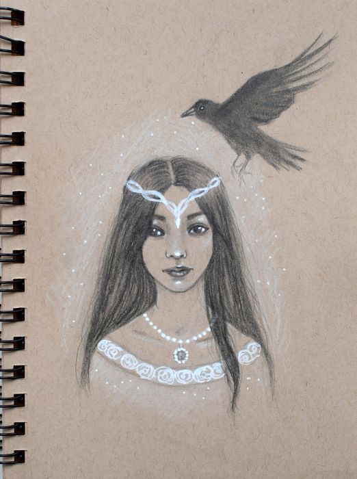 The enchantress and her raven by linzi fay