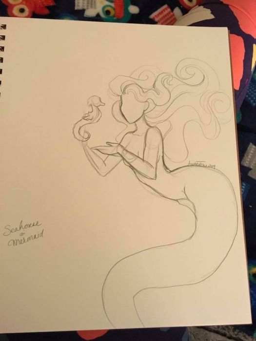 Seahorse and Mermaid by Jill Britt