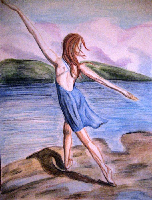 Dancing at the Beach by Rachelle Dyer