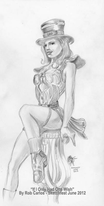 Steampunk Pinup by Rob Carlos