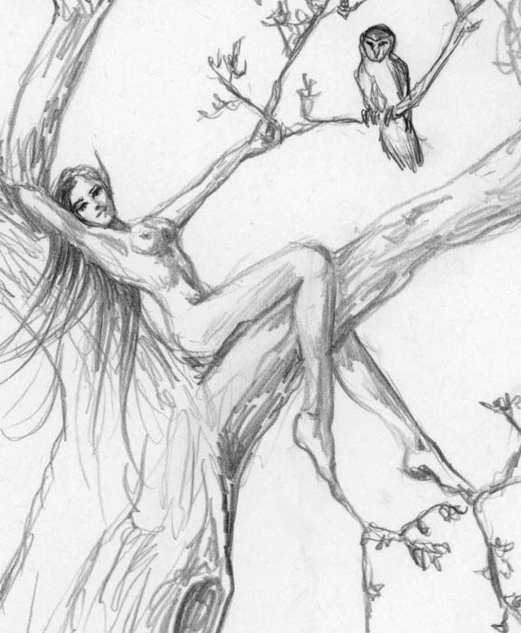 Dryad O f The Forest- Detail by Rob Carlos