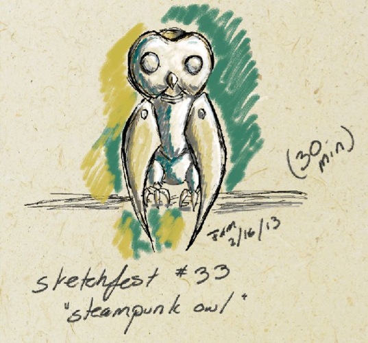 Steampunk Owl by F.A. Marti