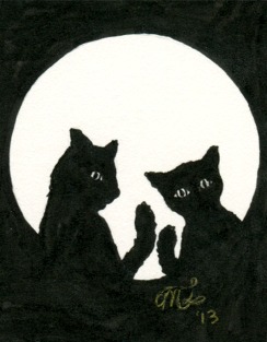 Cats at Midnight by Mary Layton