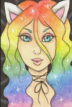 Rainbow Hair by Vashley
