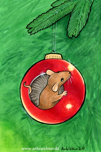 Christmas Mouse by Anke Wehner